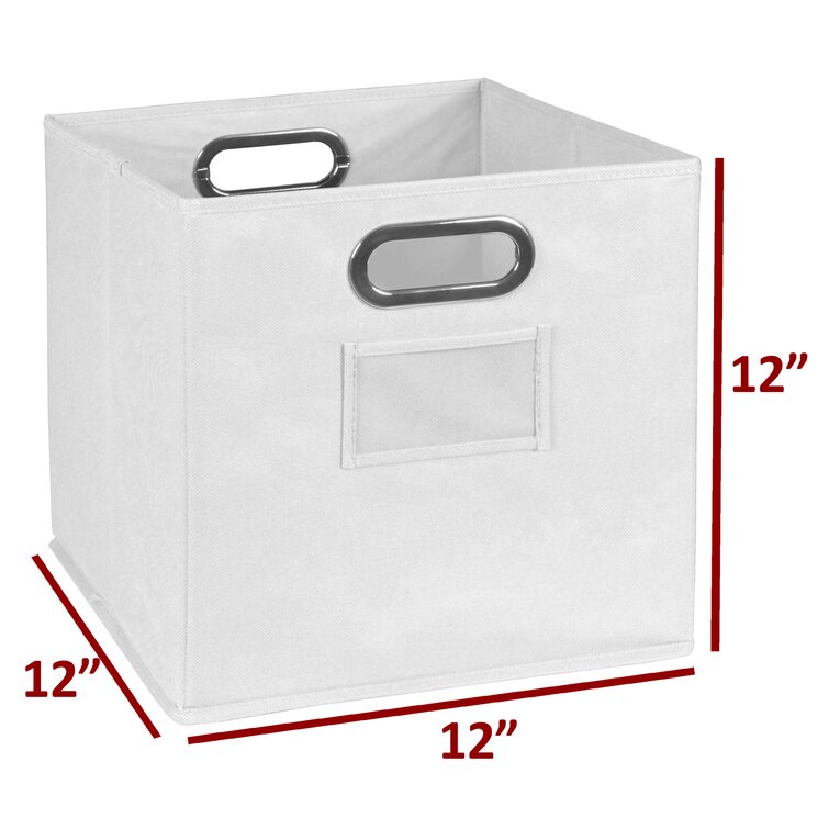 Ebern Designs Niche Cubo Foldable Fabric Storage Bin with Label